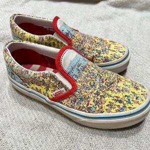 Vans where’s Waldo beach kids size 2 shoes